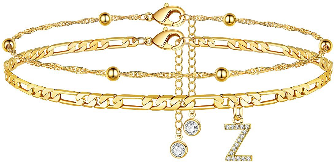 Initial Letter Anklet Set — anklet, view 28
