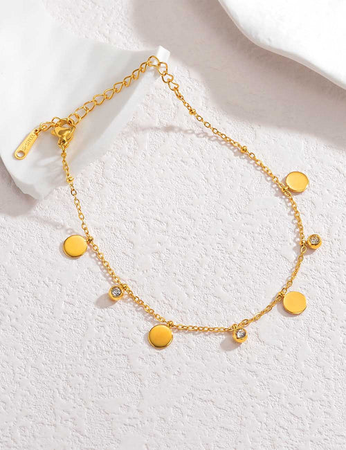 Adjustable Chain Anklet in Gold — anklet