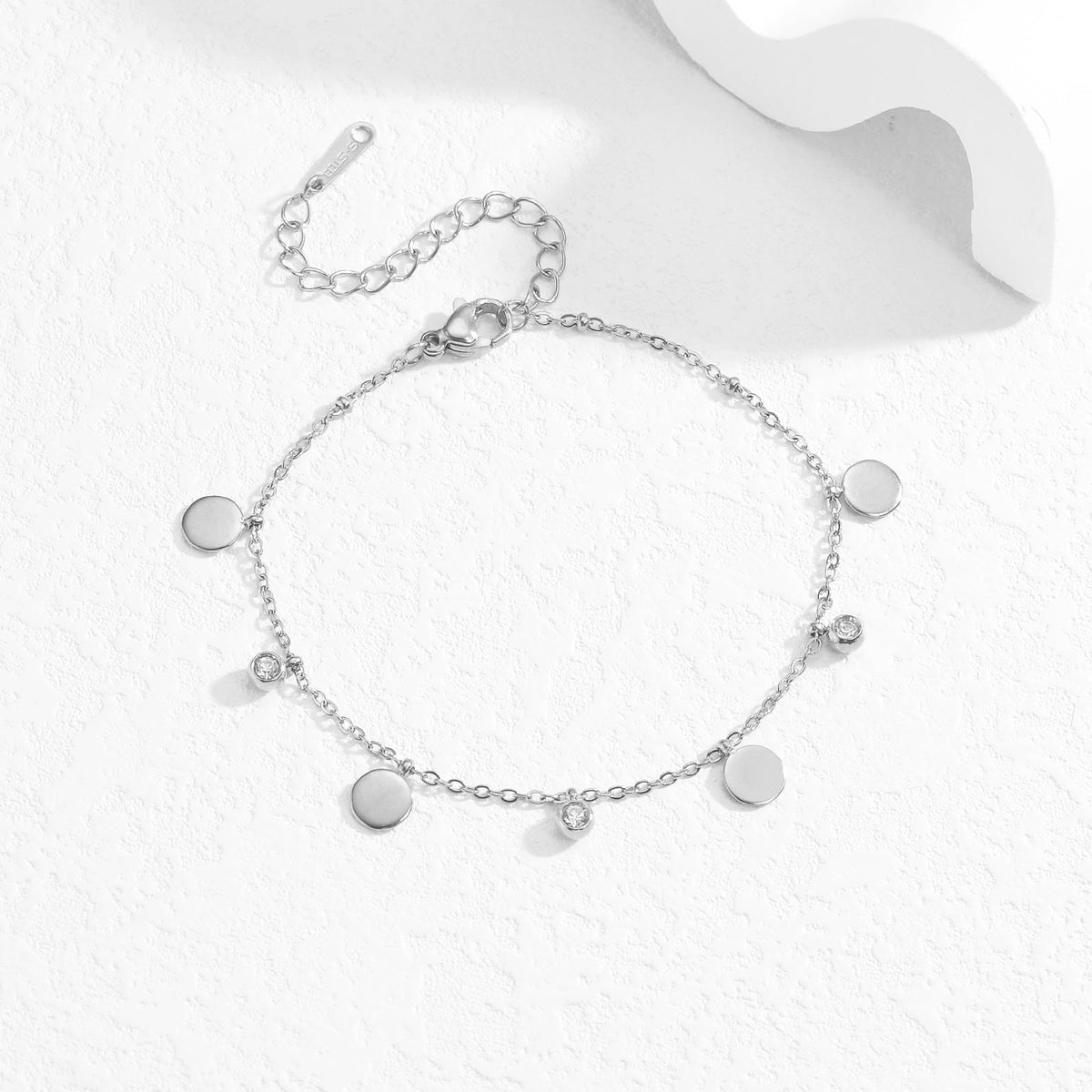 Adjustable Chain Anklet in Gold — anklet, view 4