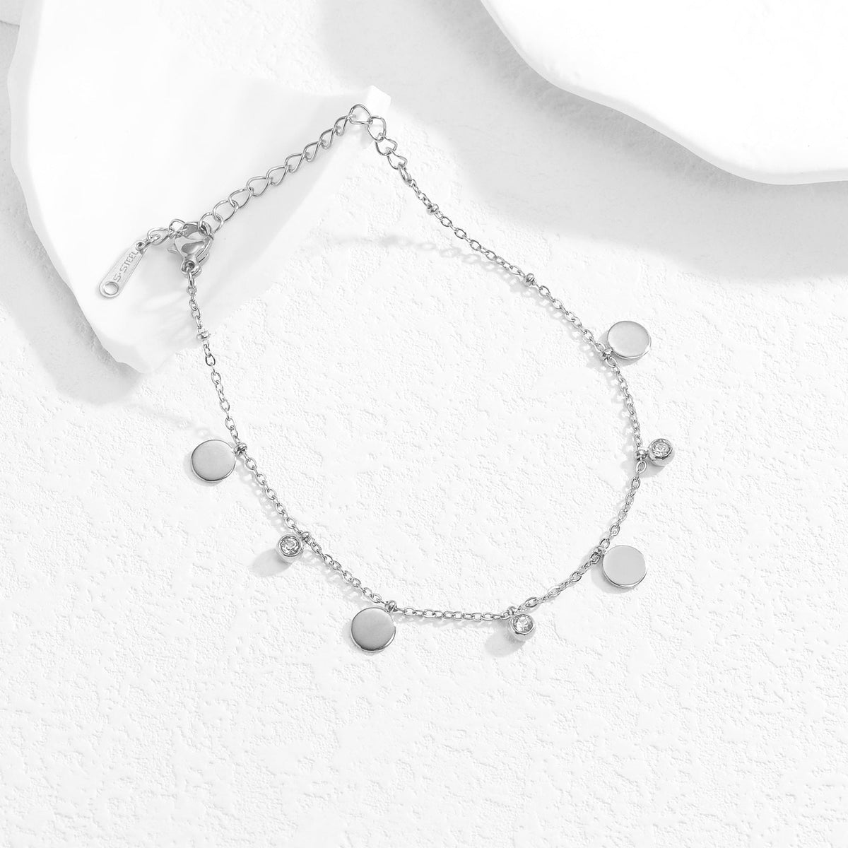 Adjustable Chain Anklet in Gold — anklet, view 5