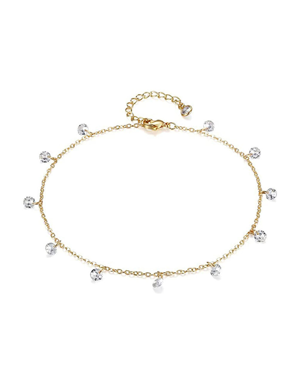 Star Heart Pendant Chain Bracelet — bracelet