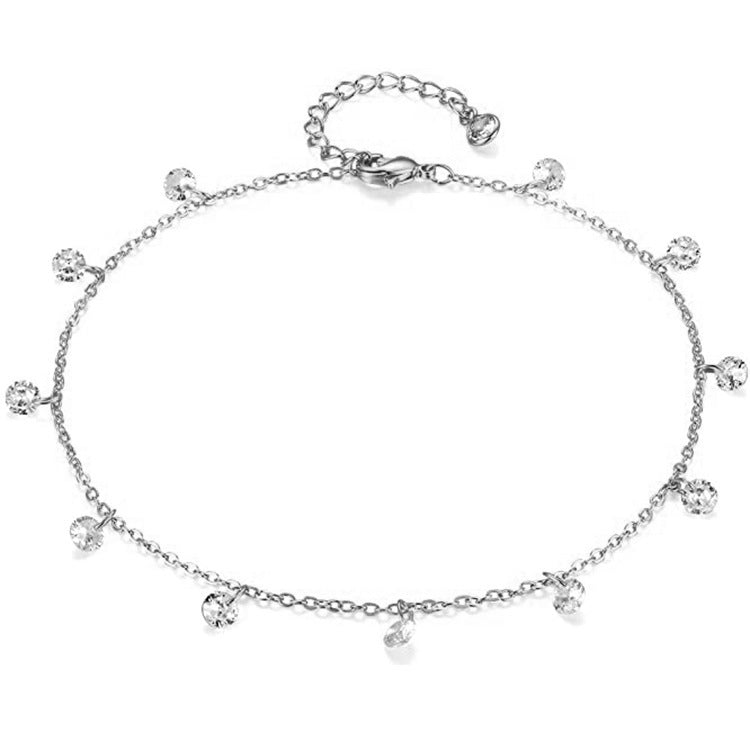 Star Heart Pendant Chain Bracelet — bracelet, view 2