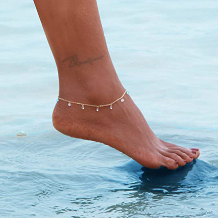 Star Heart Pendant Chain Bracelet — bracelet, view 4