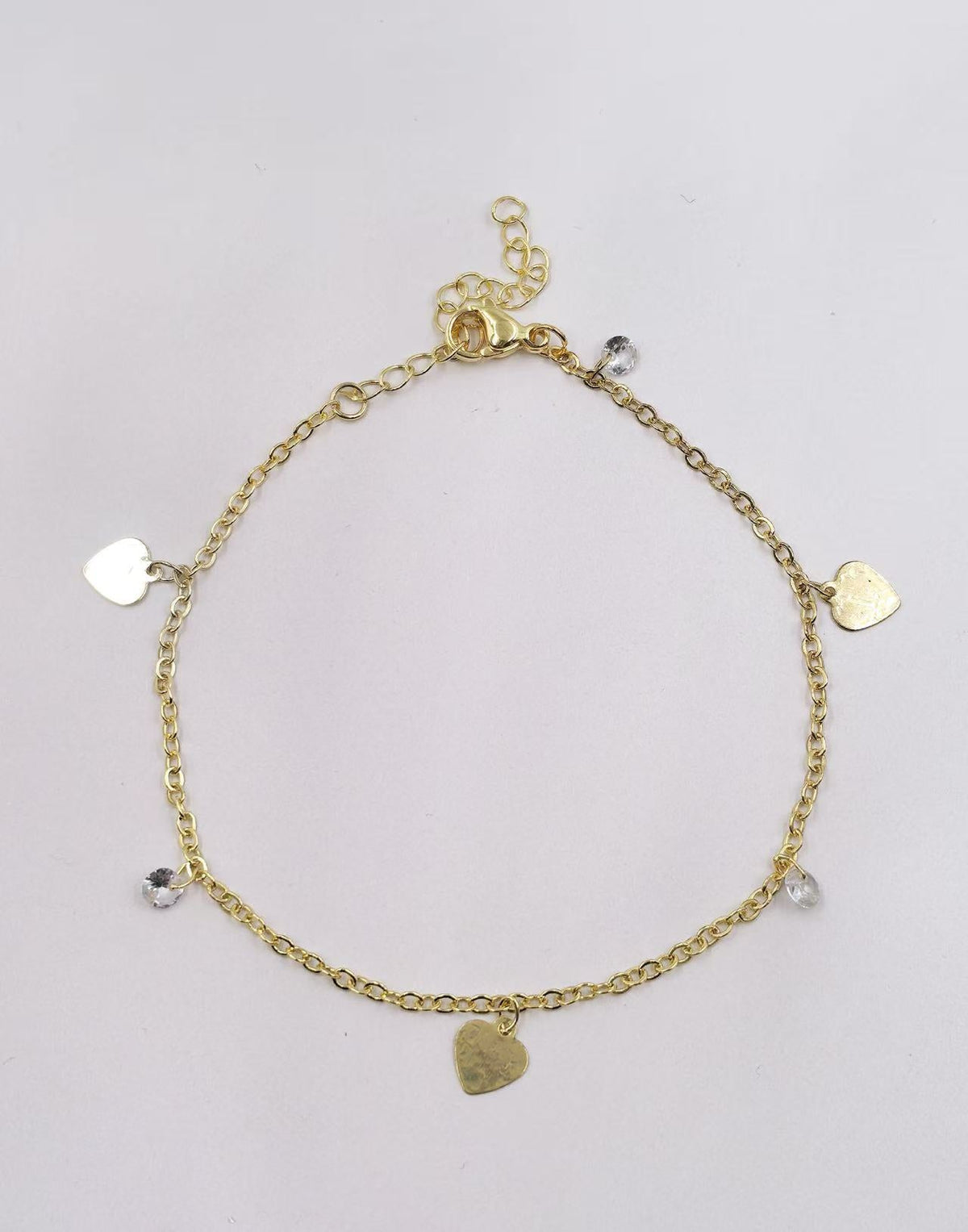 Star Heart Pendant Chain Bracelet — bracelet, view 6