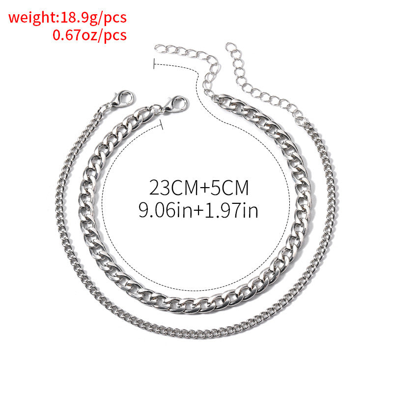 Cuban Chain Link Anklet — anklet, view 7