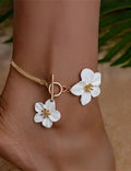 Big Flower Chain Anklet Bracelet — bracelet