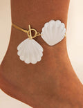 Exaggerated Flower Chain Anklet — anklet