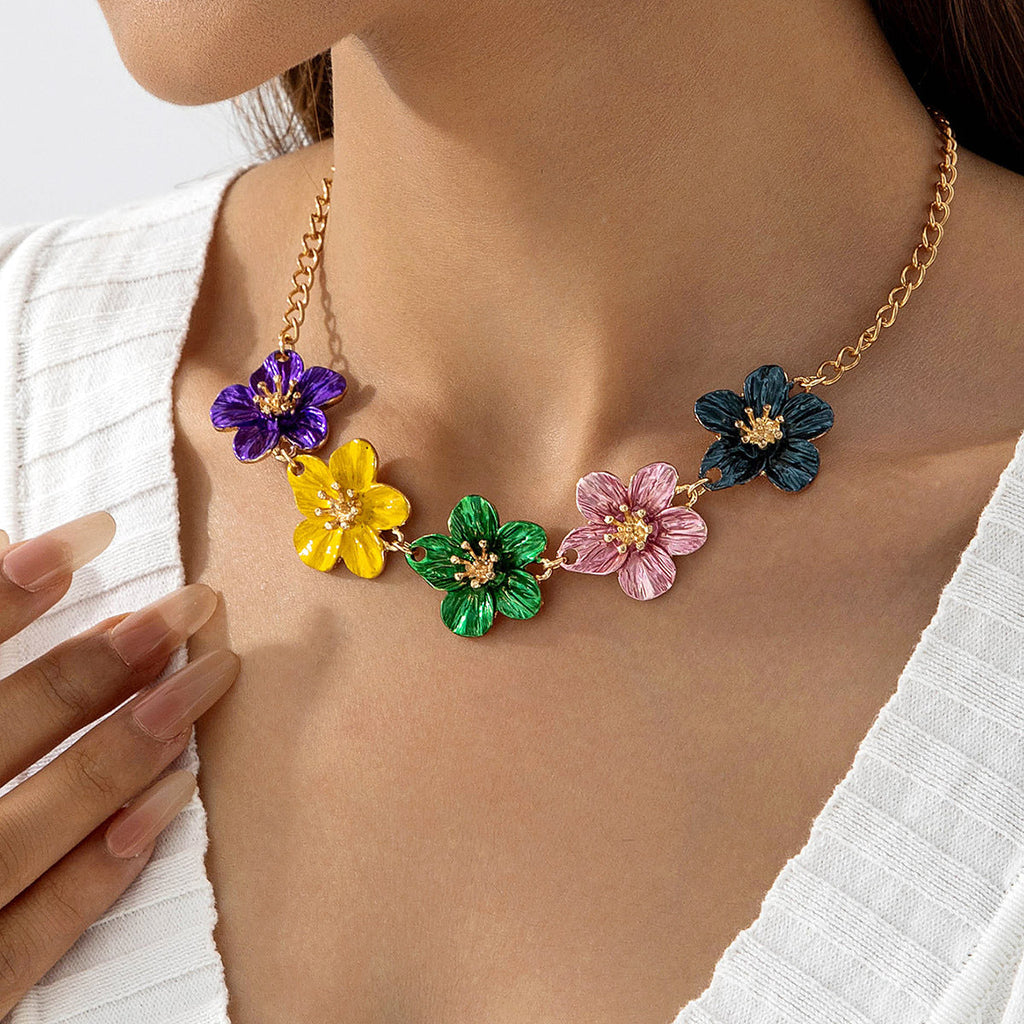 Exaggerated Flower Chain Anklet — anklet, view 8