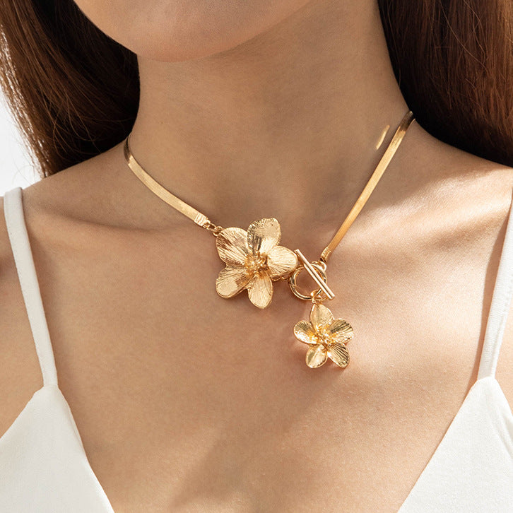 Exaggerated Flower Chain Anklet — anklet, view 18