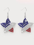 Star Pendant Hook Earrings — earrings