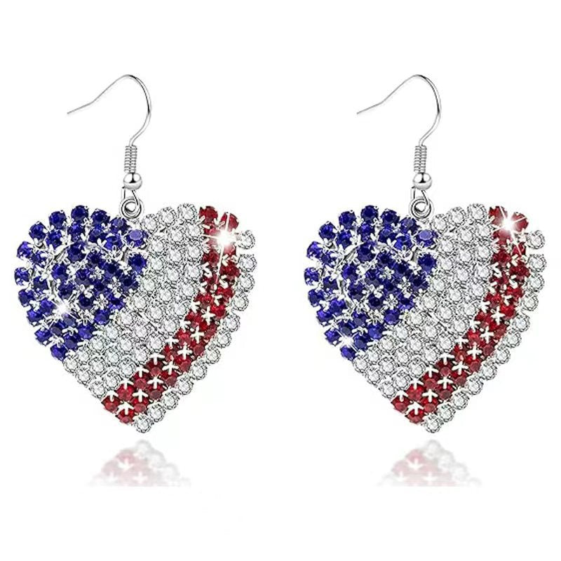 Star Pendant Hook Earrings — earrings, view 3