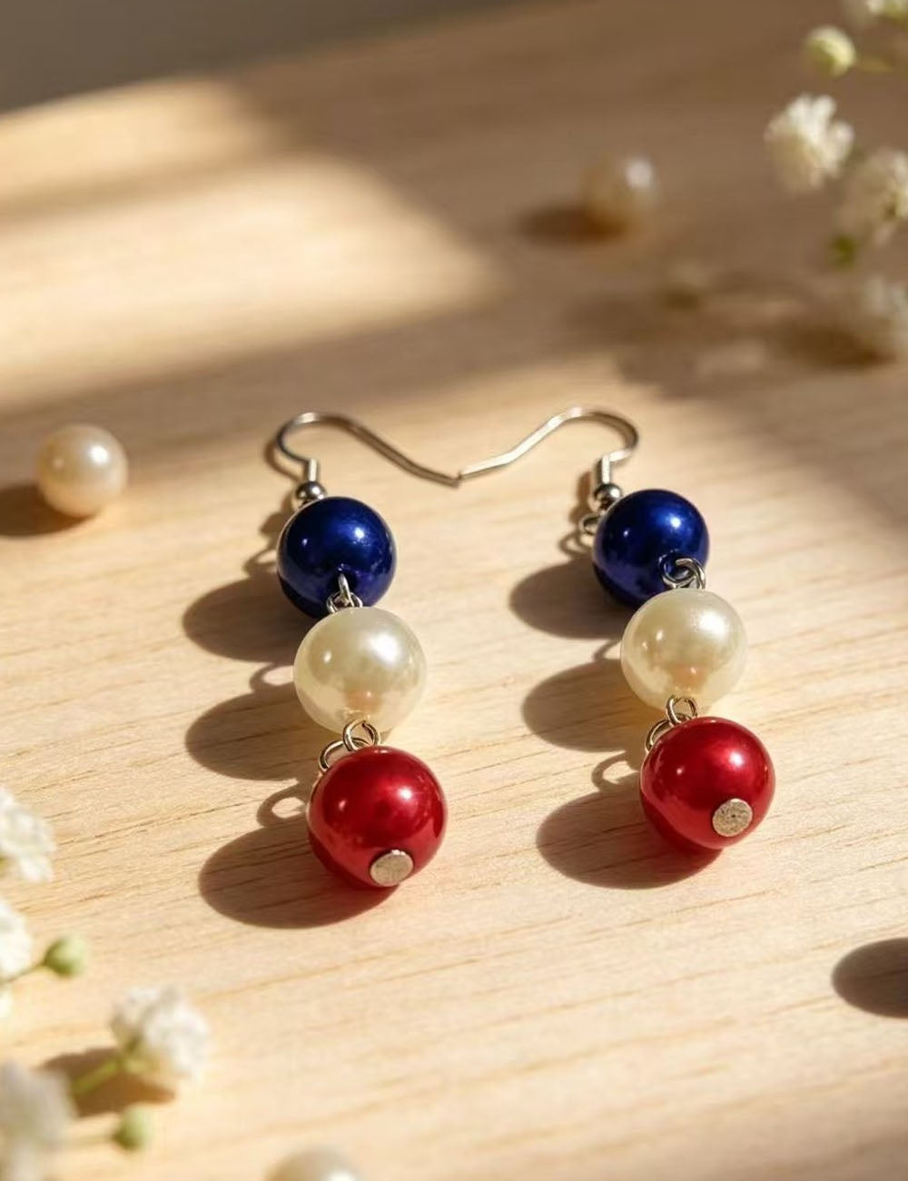 Butterfly Pendant Rhinestone Hook Earrings — earrings