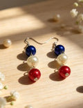 Butterfly Pendant Rhinestone Hook Earrings — earrings