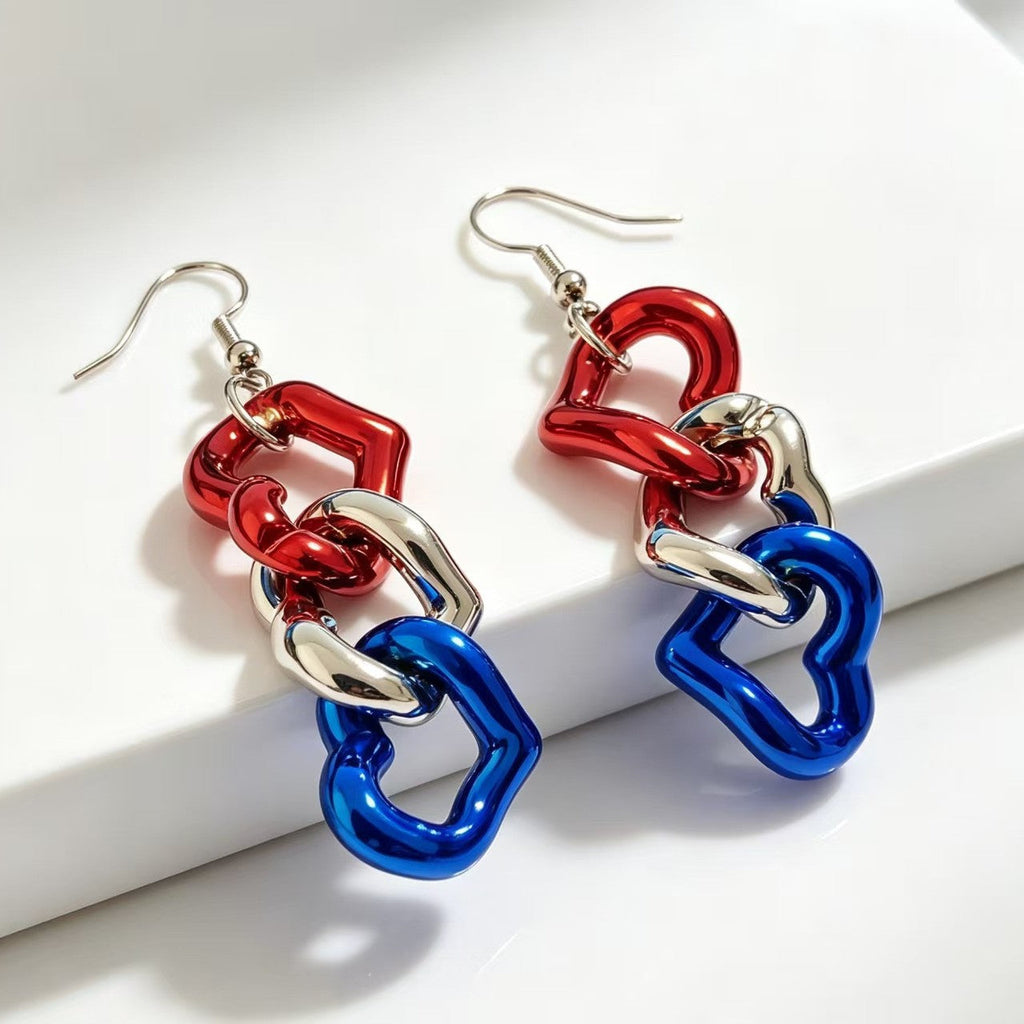 Butterfly Pendant Rhinestone Hook Earrings — earrings, view 2