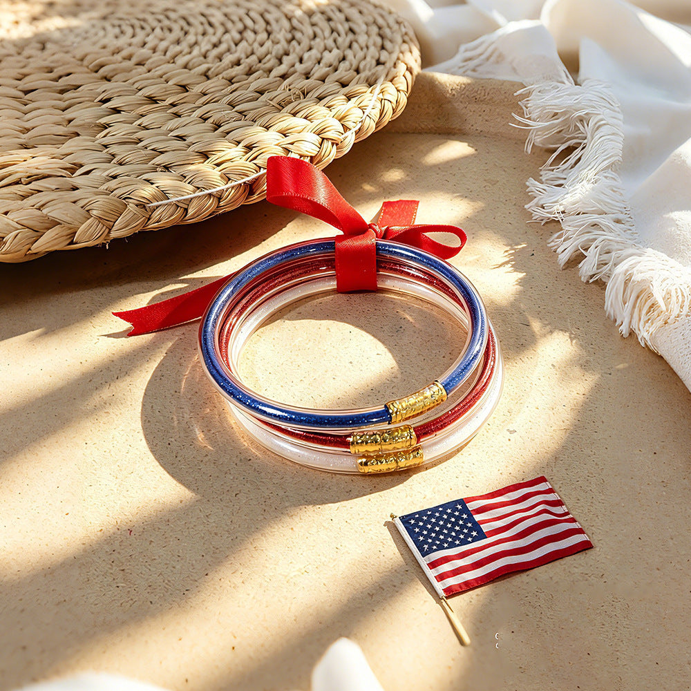 Star Pendant Flag Earrings — earrings, view 5