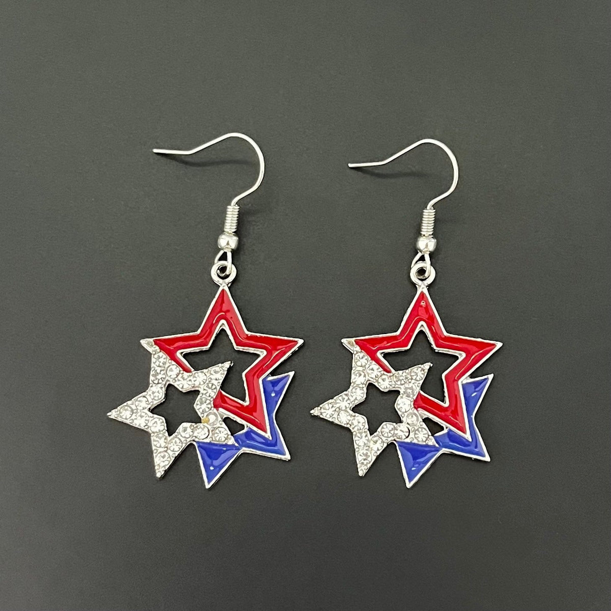Flag Slipper Pendant Hook Earrings — earrings, view 4