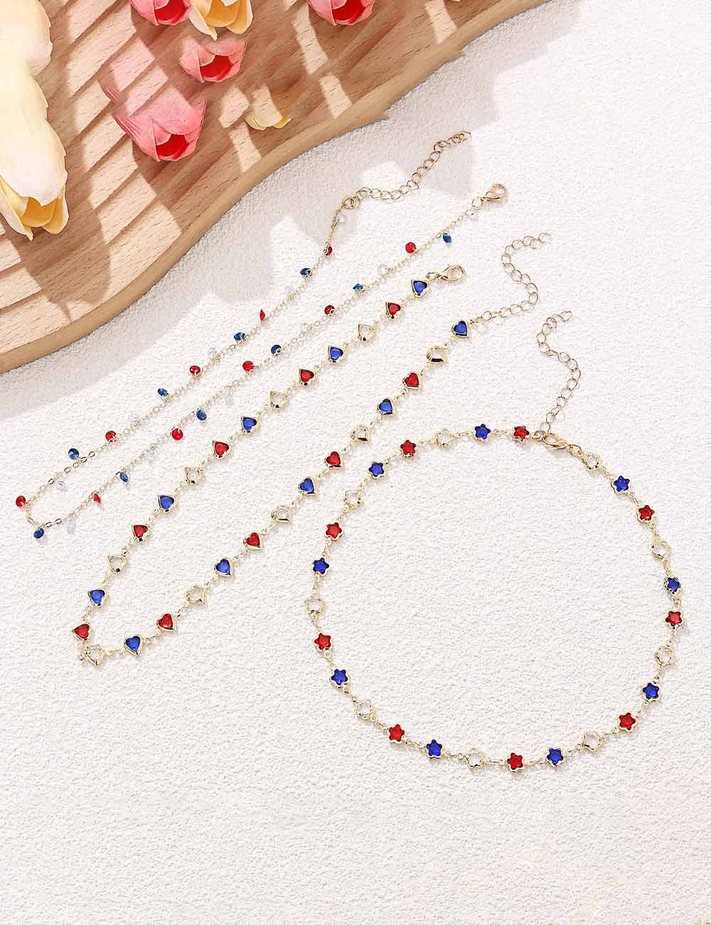 Rhinestone Floral Choker Necklace — necklace