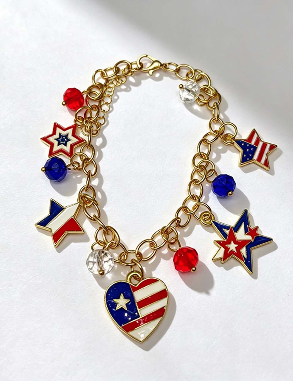 Flag Pattern Tassel Choker — necklace