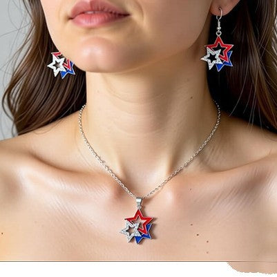 Irregular Star Pendant Necklace — necklace, view 2
