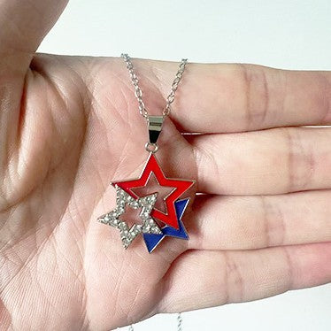 Irregular Star Pendant Necklace — necklace, view 3