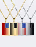 Flag Pattern Geometric Choker — necklace