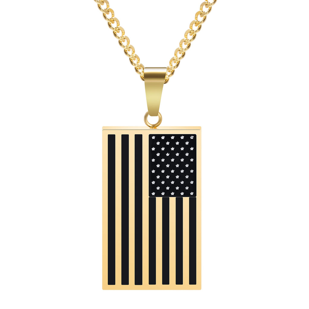 Flag Pattern Geometric Choker — necklace, view 2