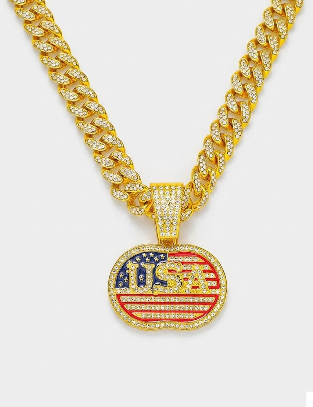 Flag Pendant Choker Necklace — necklace