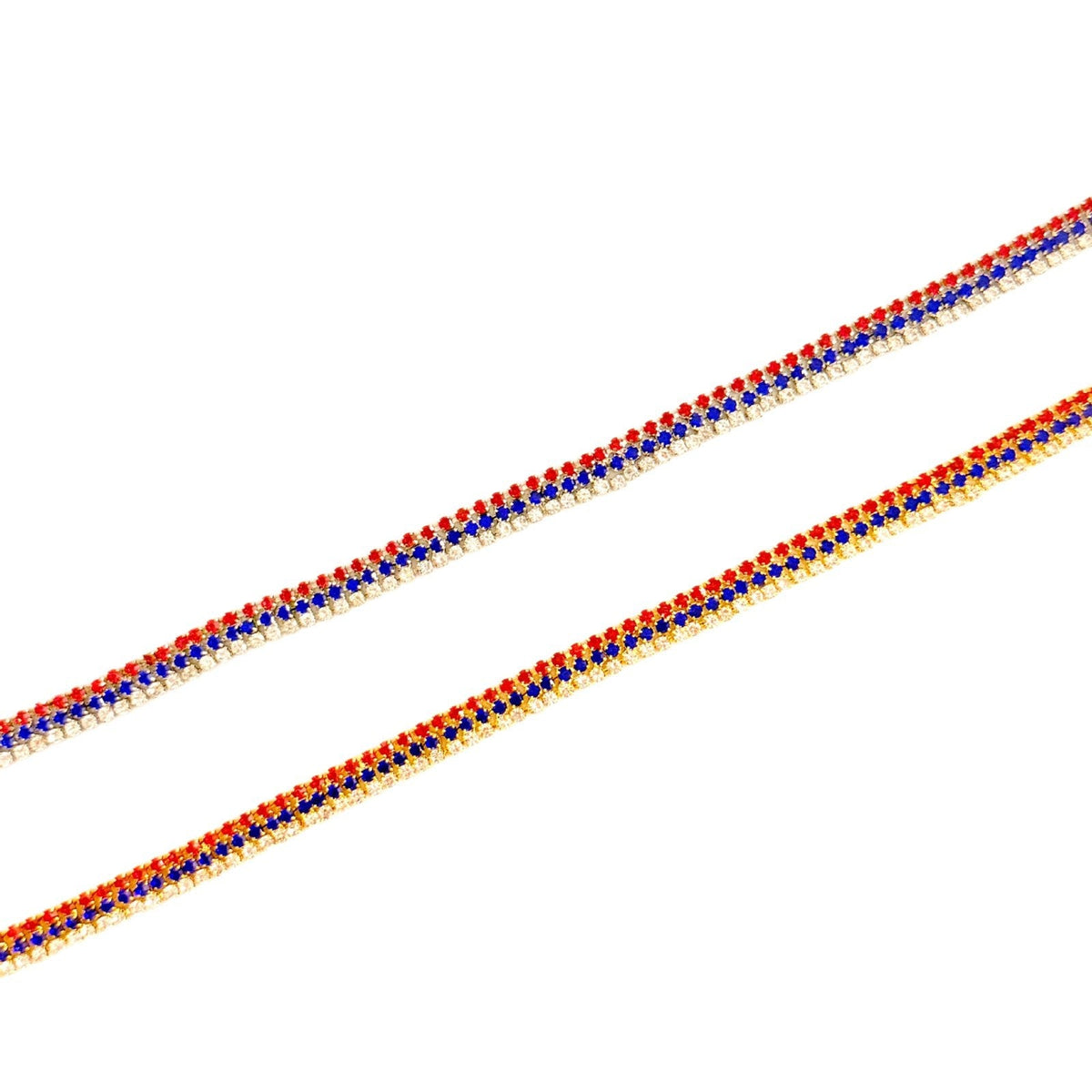 USA Flag Sparkling Choker Necklace — necklace, view 5