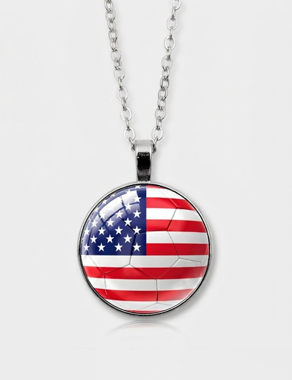 Flag Football Pendant Necklace — necklace