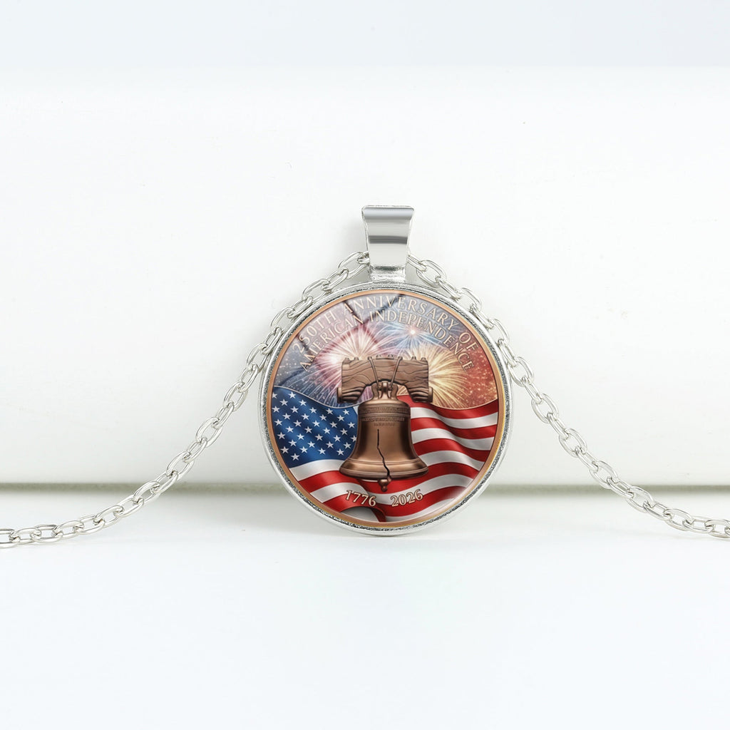 Round Flag Pattern Choker — copper necklace, view 23