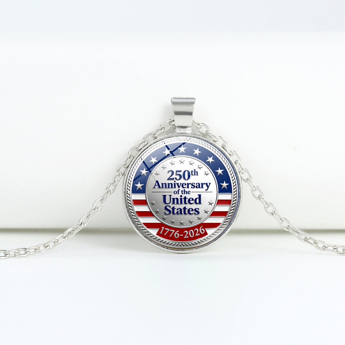 Round Flag Pattern Choker — copper necklace, view 31