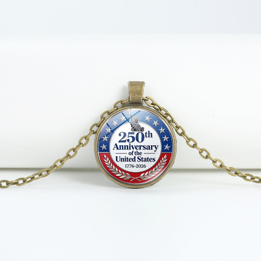 Round Flag Pattern Choker — copper necklace, view 38
