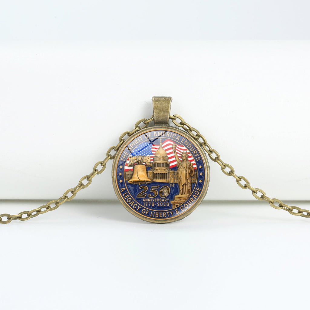 Round Flag Pattern Choker — copper necklace, view 40