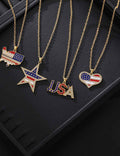 Map Pendant Choker Necklace — necklace