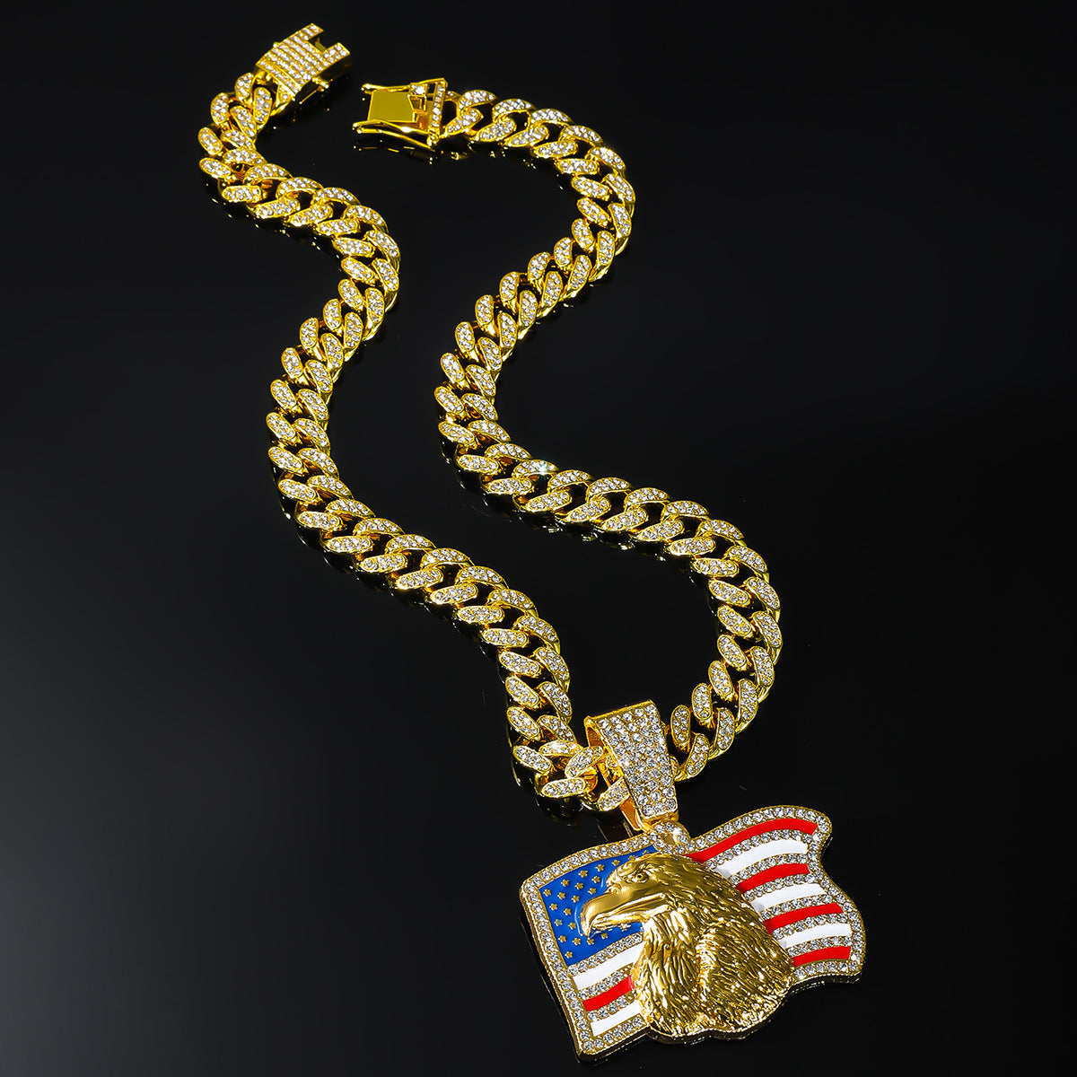 Eagle Pendant Necklace — necklace, view 2