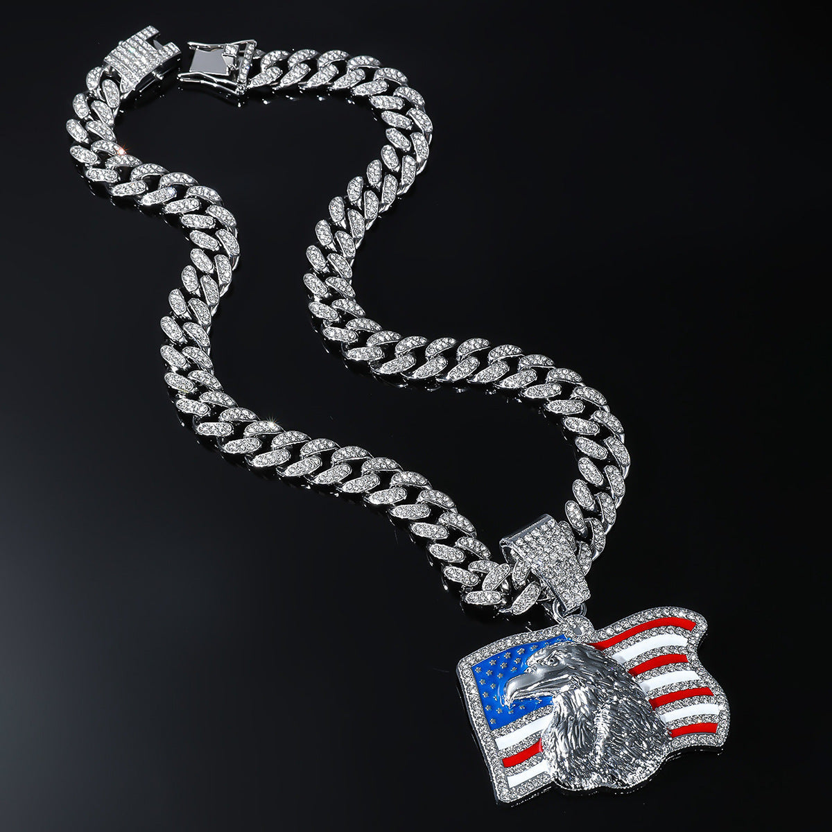 Eagle Pendant Necklace — necklace, view 3