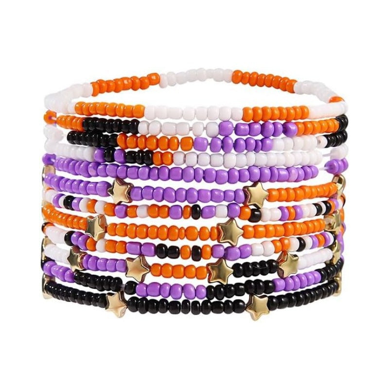 American Flag Heart Bead Bracelet — bracelet, view 3