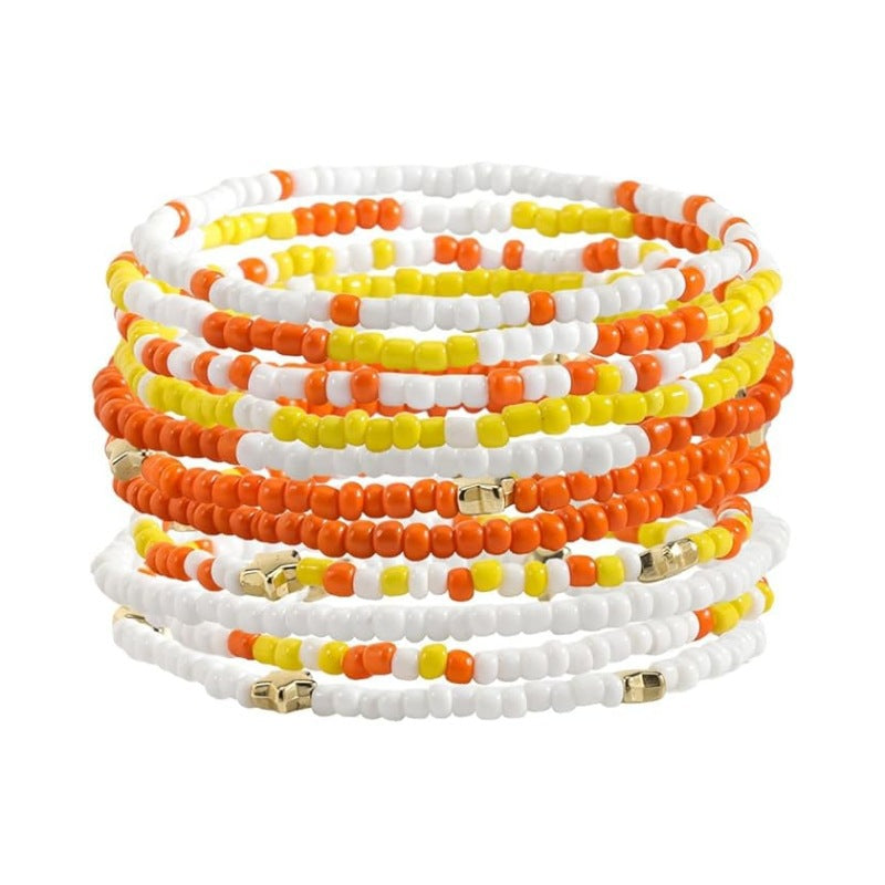 American Flag Heart Bead Bracelet — bracelet, view 4
