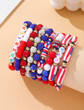 Flag Letter Bead Bracelet Set — bracelet