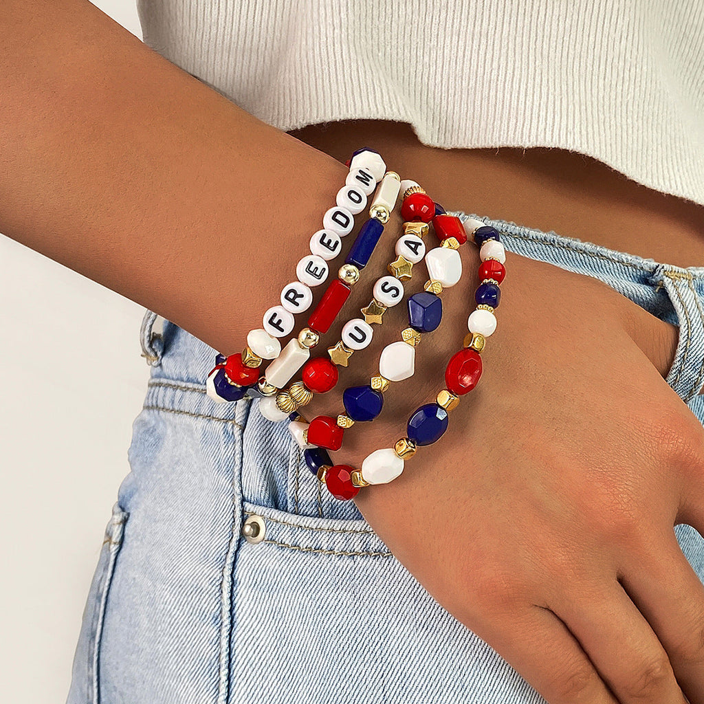 Beaded Chain Bracelet Set — bracelet, view 5
