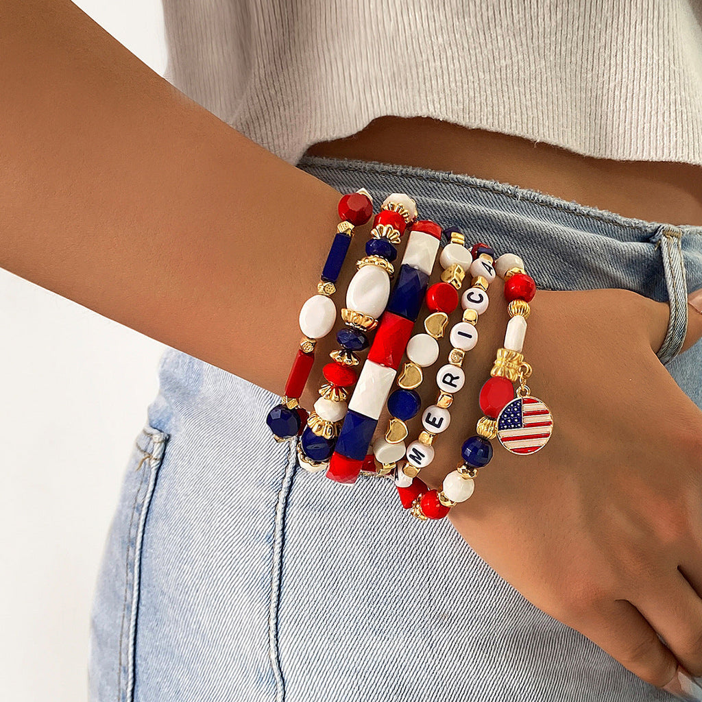Beaded Chain Bracelet Set — bracelet, view 8