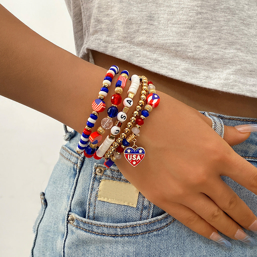 Beaded Chain Bracelet Set — bracelet, view 12