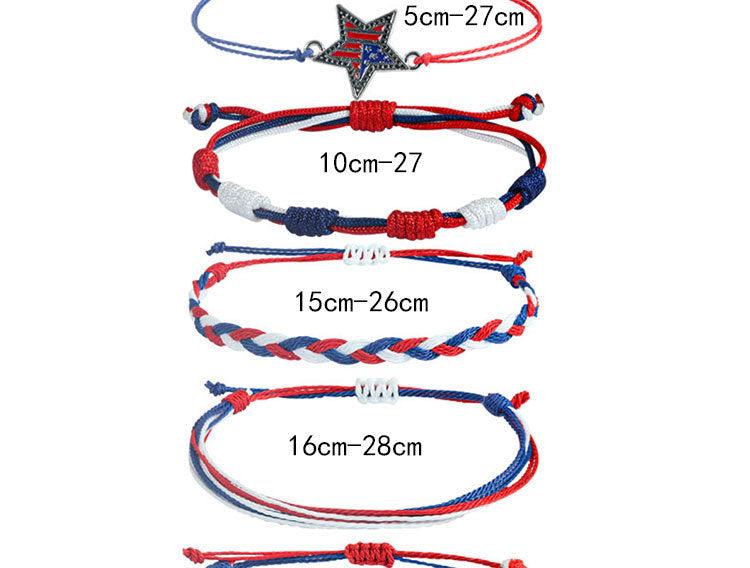 Braided Flag Bracelet Set — bracelet, view 9