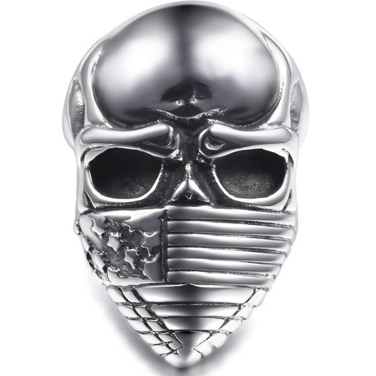 Skeleton Flag Motif Wide Ring — ring, view 3