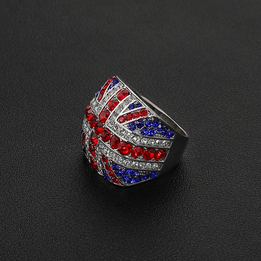 UK Flag Chunky Alloy Ring — ring, view 2