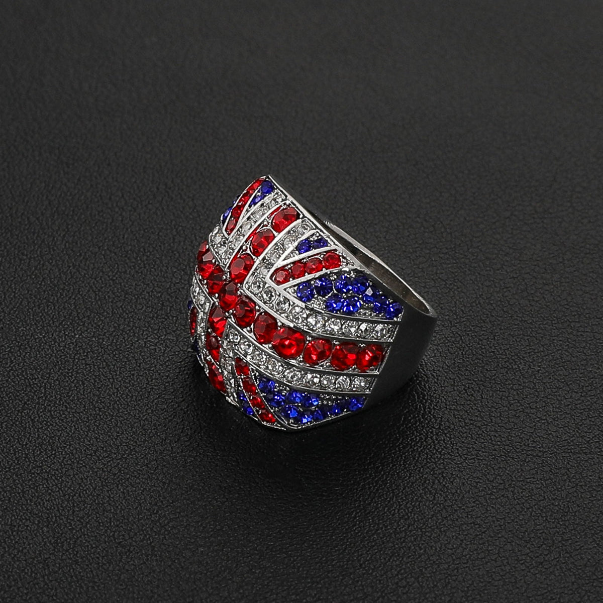 UK Flag Chunky Alloy Ring — ring, view 2