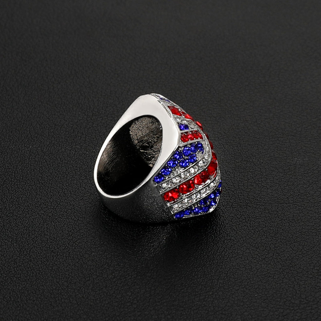UK Flag Chunky Alloy Ring — ring, view 3