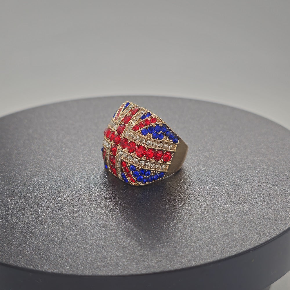 UK Flag Chunky Alloy Ring — ring, view 7