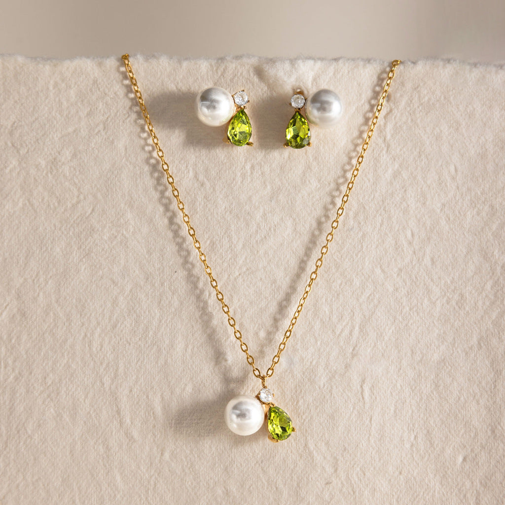 Teardrop Cubic Zirconia Necklace — necklace, view 2