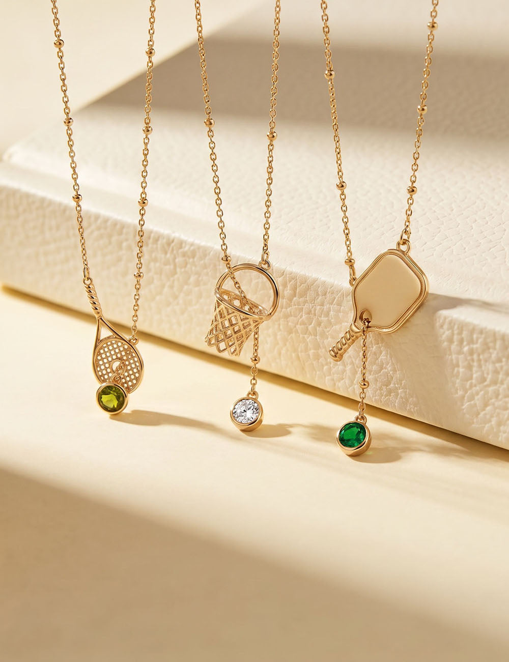 Sporty Ball Charm Necklace — necklace